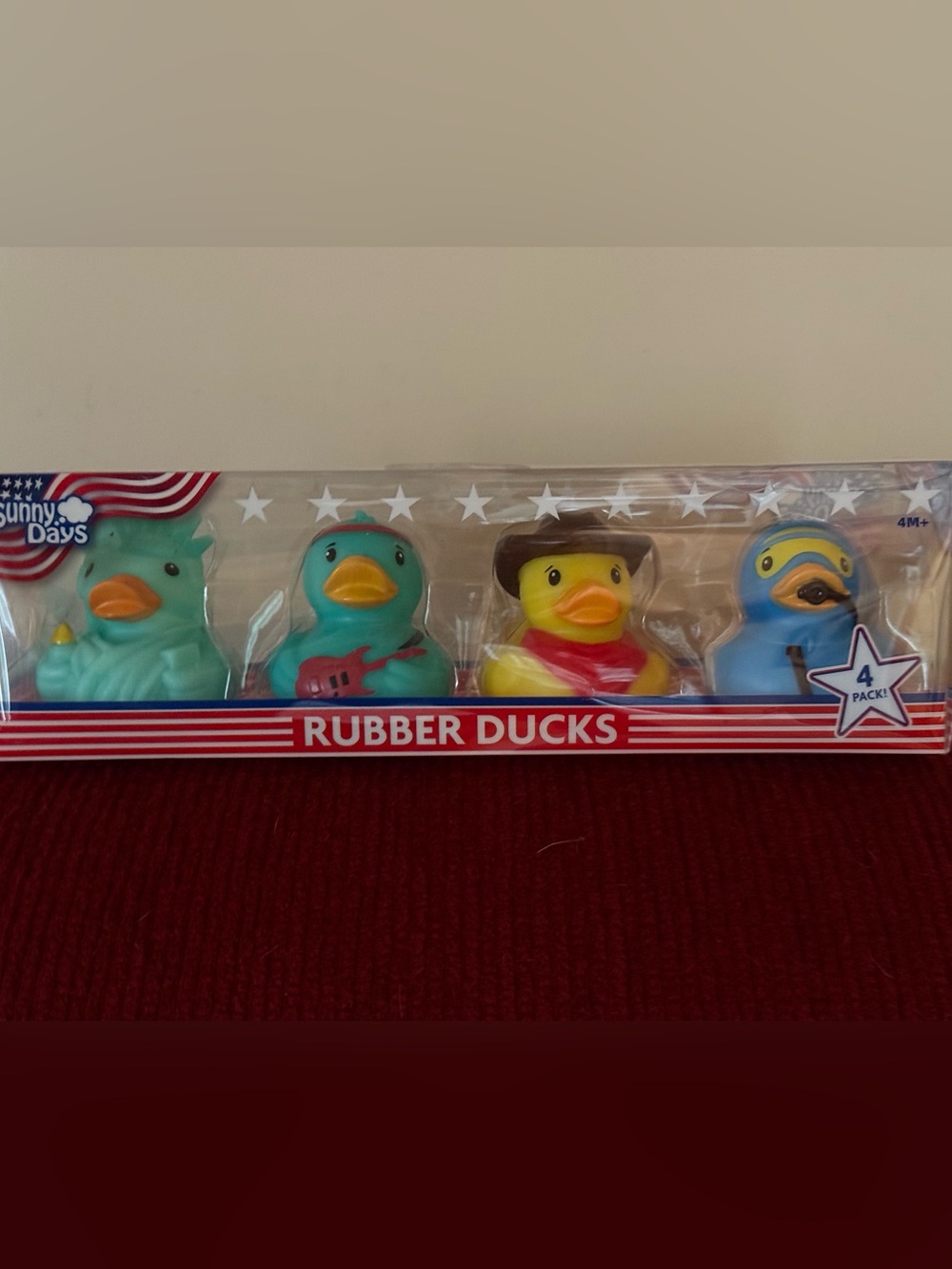 Sunny Days Rubber Duck 4-Pack